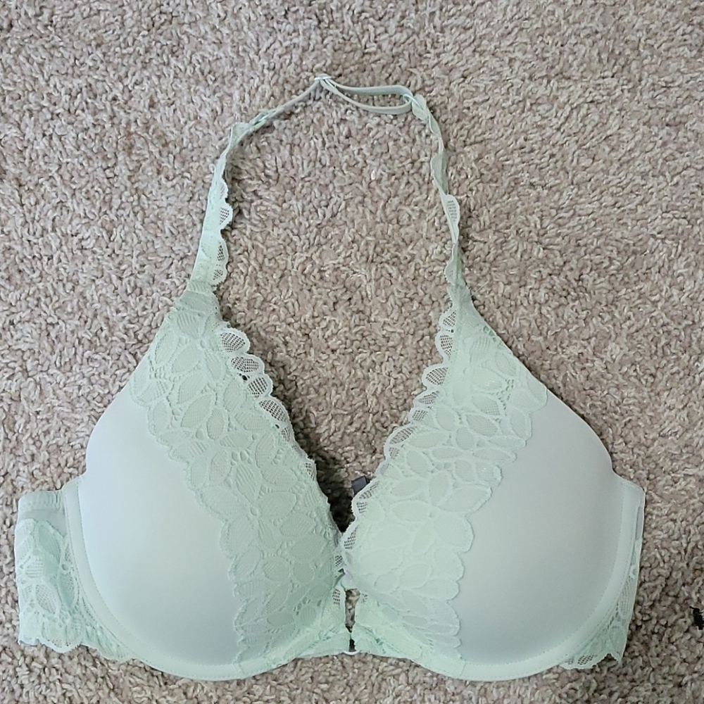 Mint green 34D aerie halter top bra